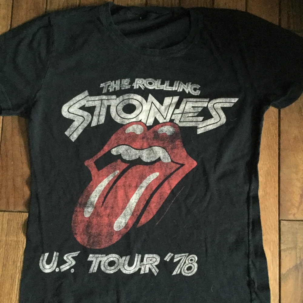 Distressed Rolling Stones ‘78 Tour Shirt